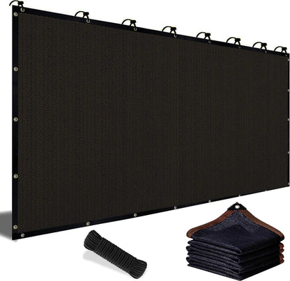 90% Blackout Black Shade Cloth 10x13ft UV Resistant Reinforced Rivets for Outdoor Adventures Camping Garden Patio Greenhouse Mesh Sunshade